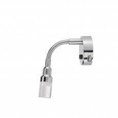 12V INTERIOR LAMP W TOUCH SWITCH AND 2A USB SOCKET SILVER