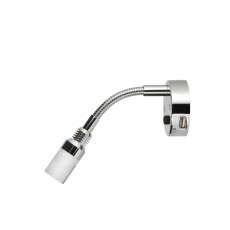 12V INTERIOR LAMP W TOUCH SWITCH AND 2A USB SOCKET SILVER