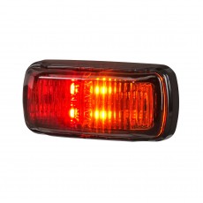 9-33V MDL64 LED SIDE MARKER RED AMBER 0.5M BLACK BASE