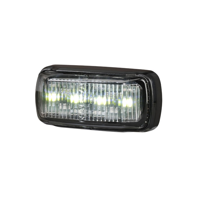 9-33V MDL64 LED FRONT MARKER WHITE 0.5M BLACK BASE DEUTSCH