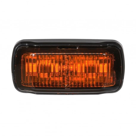 9-33V MDL64 LED FRONT MARKER INDICATOR AMBER 0.5M BLACK BASE