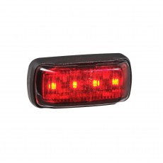 9-33V MDL64 LED REAR END OUTLINE MARKER RED 0.5M BLACK BASE