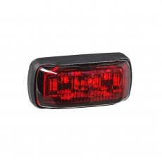 9-33V MDL64 LED REAR END OUTLINE MARKER RED 0.5M BLACK BASE