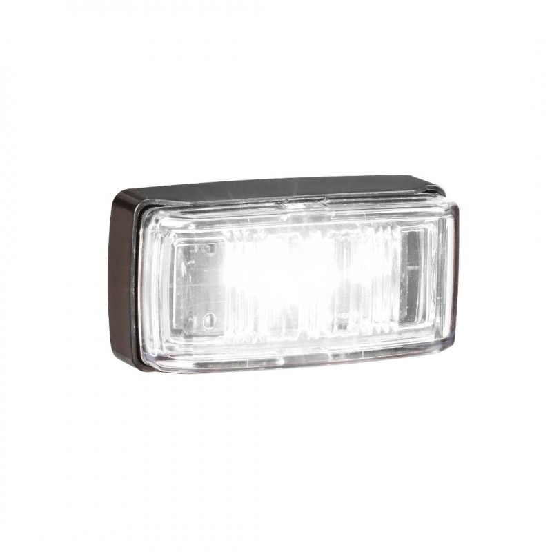 9-33V MDL80 LED FRONT END OUTLINE MARKER WHITE BLK B 2.5M