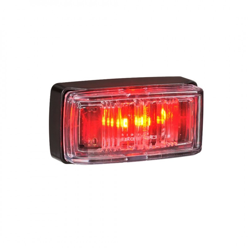 9-33V MDL80 LED REAR END OUTLINE MARKER RED BLK B DT