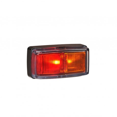 9-33V MDL81 LED SIDE MAR LAMP RED/AMB BLK DEFL B 0.5M CABLE