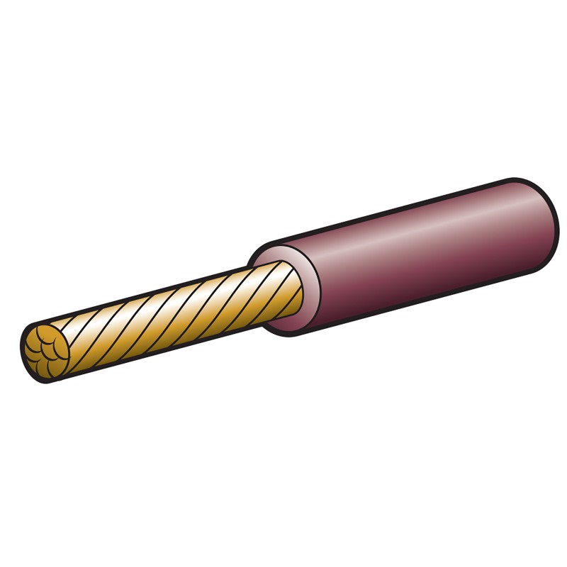 CABLE SINGLE 6MM 50A BROWN