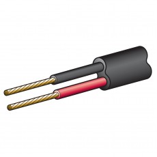CABLE TWIN 2MM 5A 30M RED BLK