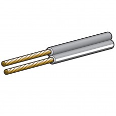 CABLE SPEAKER 2mm 50M GREY