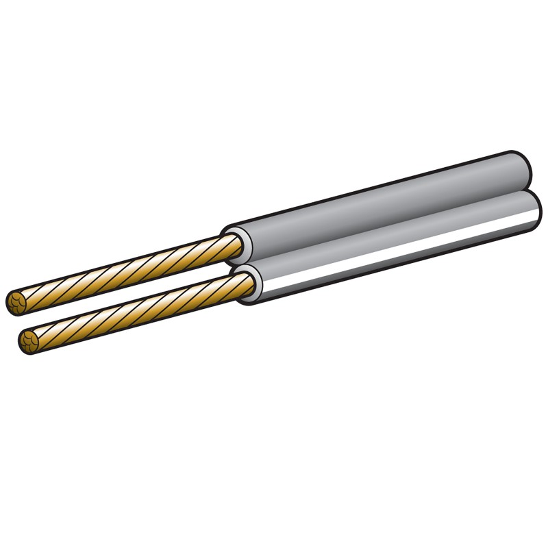 CABLE SPEAKER 2mm 50M GREY