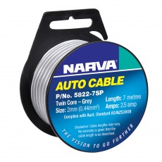 CABLE SPEAKER 2mm 7M GREY