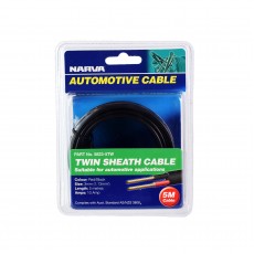 TWIN CORE 4MM 15A 5M RED/BLK