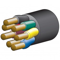 TRAILER CABLE 7 CORE 55AMP 6MM 30M