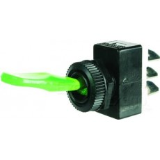 SWITCH TOGGLE ON/OFF GREEN 12V