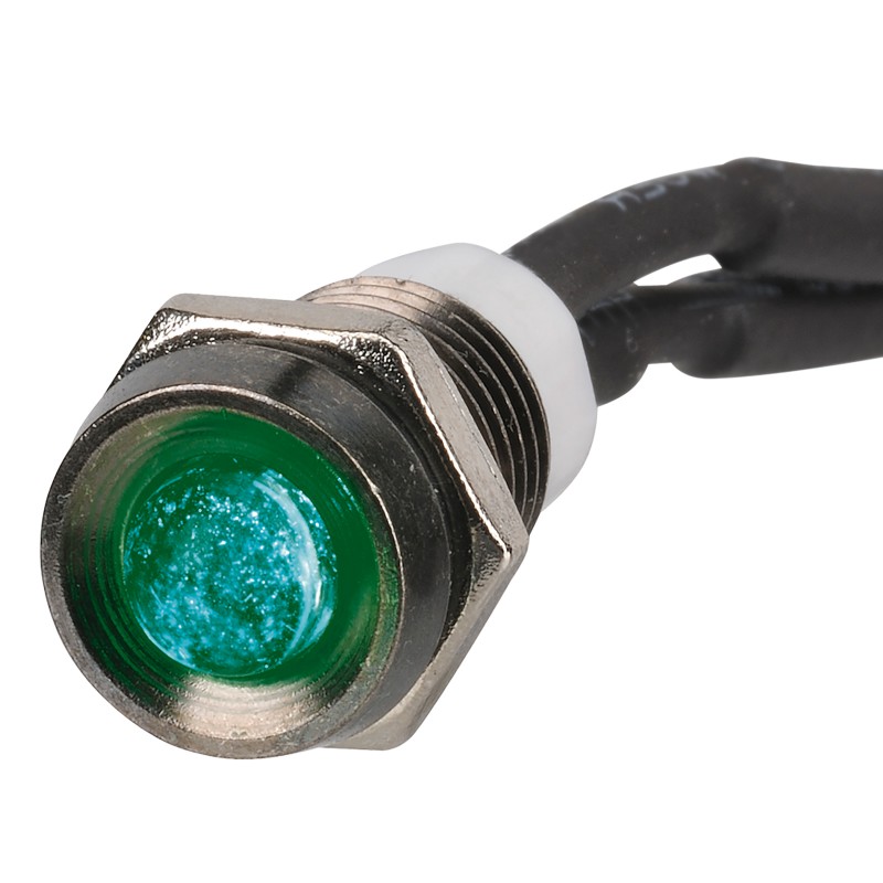 PILOT LAMP LED SEALED 12V GREEN