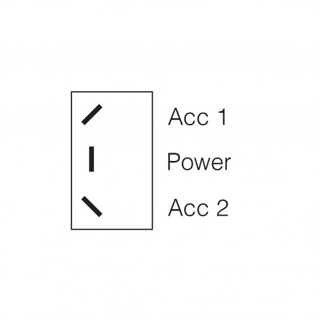 SWITCH ROCKER 25A ON/OFF/ON