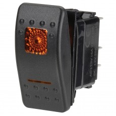 SWITCH SEALED ROCKER OFF/ON 12V AMBER