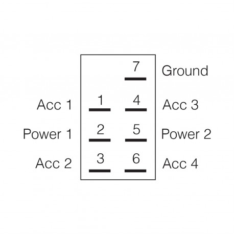 BLUE 12/24V LED SWITCH ROCK MOMENTARY ON/OFF/MOMENTARY ON