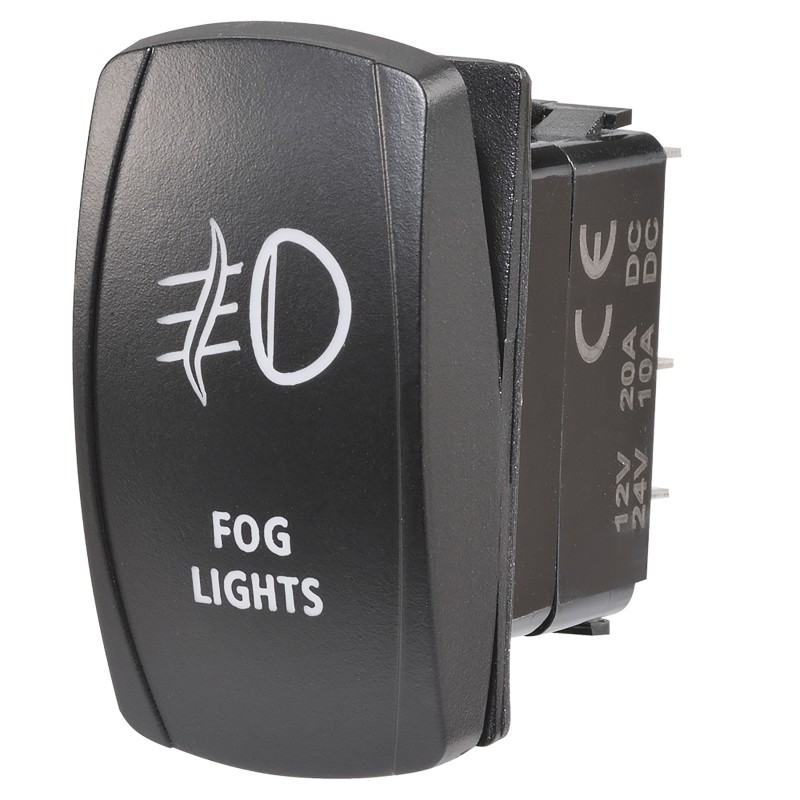 SWITCH ROCKER OFF/ON BLUE LED FOG LIGHT