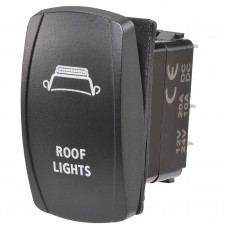 SWITCH ROCKER OFF/ON BLUE LED ROOF LIGHT