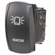 SWITCH ROCKER OFF/ON AMBER LED BEACON