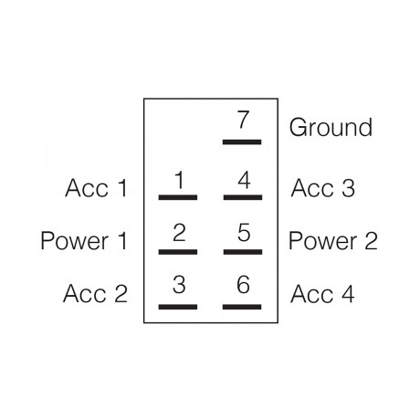 ROCKER SWITCH OFF/ON BLUE LED WINCH