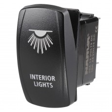12/24V OFF/ON LED ILLUMINATED ROCKER SWITCH WITH INTERIOR LIGHTS SYMBOL