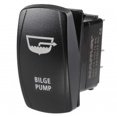 12/24V OFF/ON LED ILLUMINATED ROCKER SWITCH WITH BILGE PUMP SYMBOL