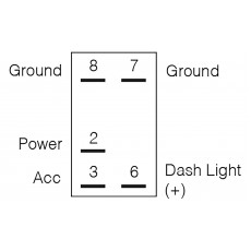 12/24V OFF/ON LED ILLUMINATED ROCKER SWITCH WITH BILGE PUMP SYMBOL