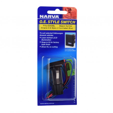 OE STYLE AMAROK L/HAND SWITCH 12V BEACON