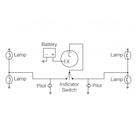 ELECTRONIC FLASHER 12V 2 PIN