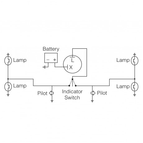 FLASHER ELECTRONIC 24V 2 PIN