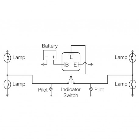 FLASHER ELEC 12V 3PIN LOAD SEN