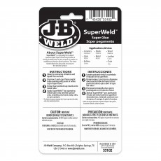 SUPERWELD INSTANT HIGH STRENGTH SUPER GLUE 2-PACK 2G