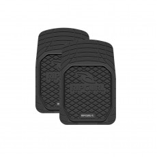 RUBBER FRONT MATS BLACK LOGO SET OF 2