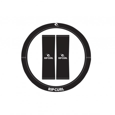 STEERING WHEEL COVER AND SEAT BELT COMFORTS SET LOGO