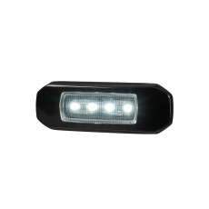 9-33V MDL68 COURTESY LAMP RED/WHITE BEZEL BLACK