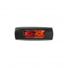 9-33V MDL68 LED RED/AMBER SIDE MARKER LAMP BLACK 0.5M CABLE