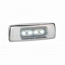 9-33V MDL68 LED SIDE MARKER WHITE 0.5M CHROME