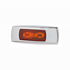 9-33V MDL68 LED FRONT MARKER AMBER 0.5M CHROME