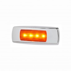 9-33V MDL68 LED FRONT MARKER AMBER 0.5M CHROME