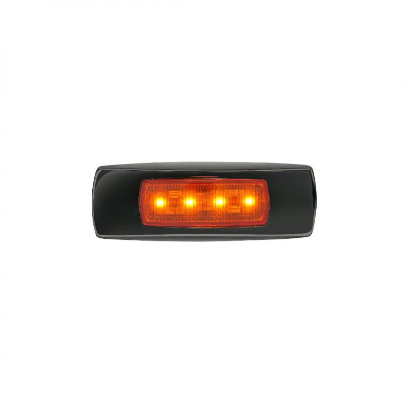 9-33V MDL68 LED FRONT MARKER AMBER 0.5M BLACK