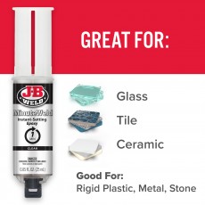 MINUTEWELD CLEAR INSTANT SETTING EPOXY SYRINGE 25ML