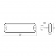 9-33V MDL73 STOP/TAIL/SEQ IND/REVERSE LAMP 0.5M DEUTSCH PAIR