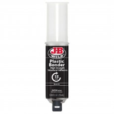 PLASTICBONDER BLACK ADHESIVE & GAP FILLER SYRINGE 25ML