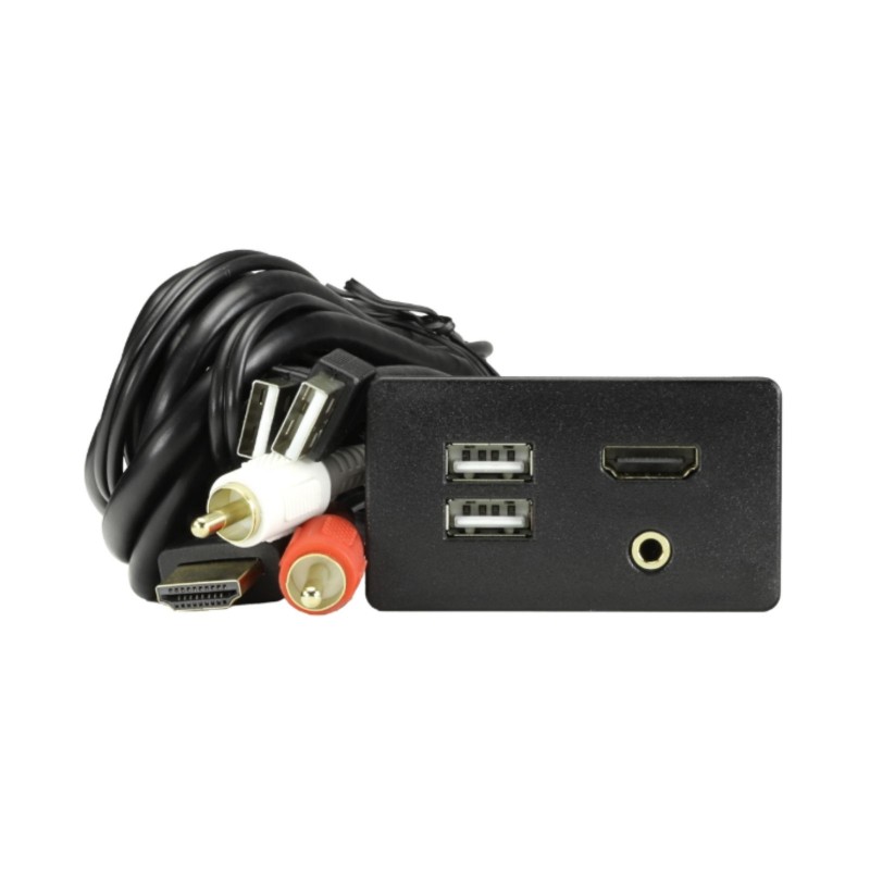 USB AUX HDMI INPUT PANEL MOUNT TO SUIT FORD EVEREST & RANGER