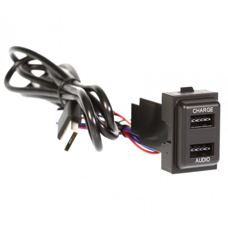 DUAL USB CHARGE & SYNC TO SUIT JEEP 20.5MM X 32MM