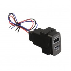 USB-C PASSTHROUGH & USB CHARGE SOCKET MITSUBISHI 19.5MM X 36.5MM