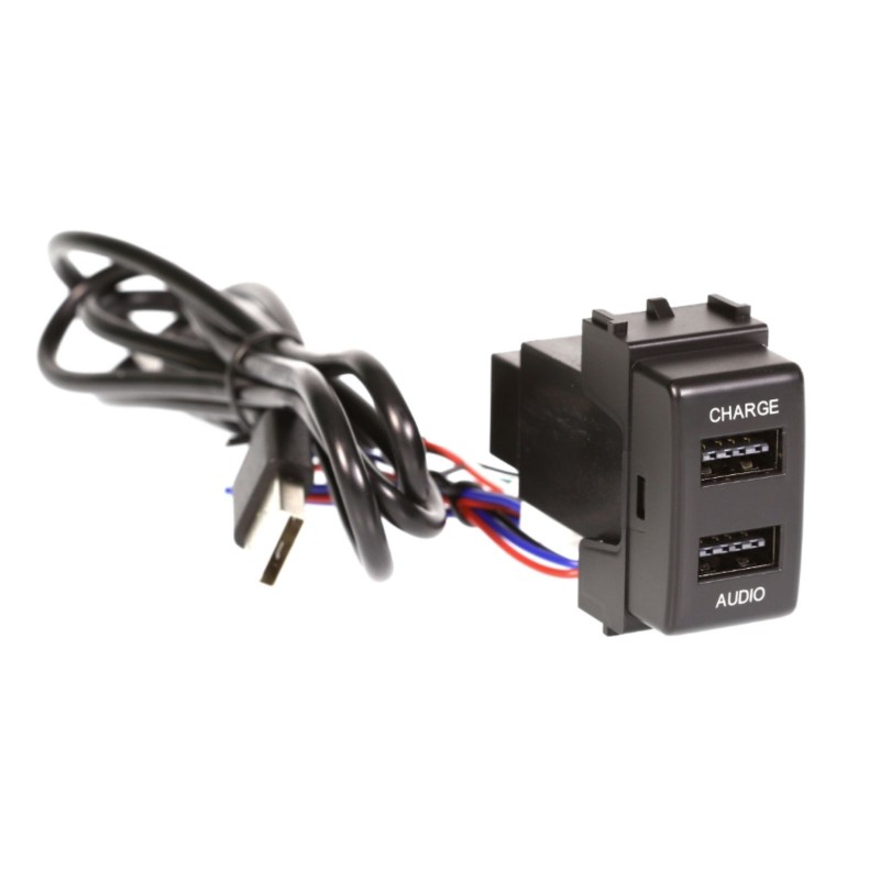 DUAL USB CHARGE & SYNC TO SUIT NISSAN 21MM X 36MM