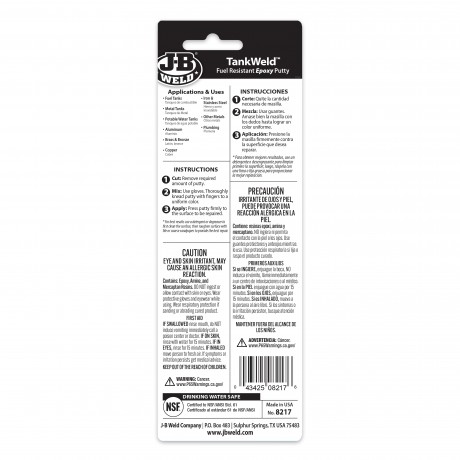 TANKWELD PETROLEUM RESISTANT EPOXY PUTTY STICK 28.4G